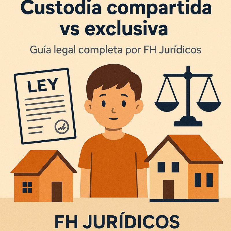Diferencias entre custodia compartida y custodia exclusiva: guía legal y casos prácticos