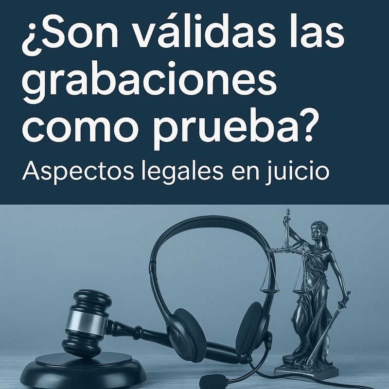 Grabaciones como prueba en juicio: ¿cuándo son válidas y qué requisitos deben cumplir?