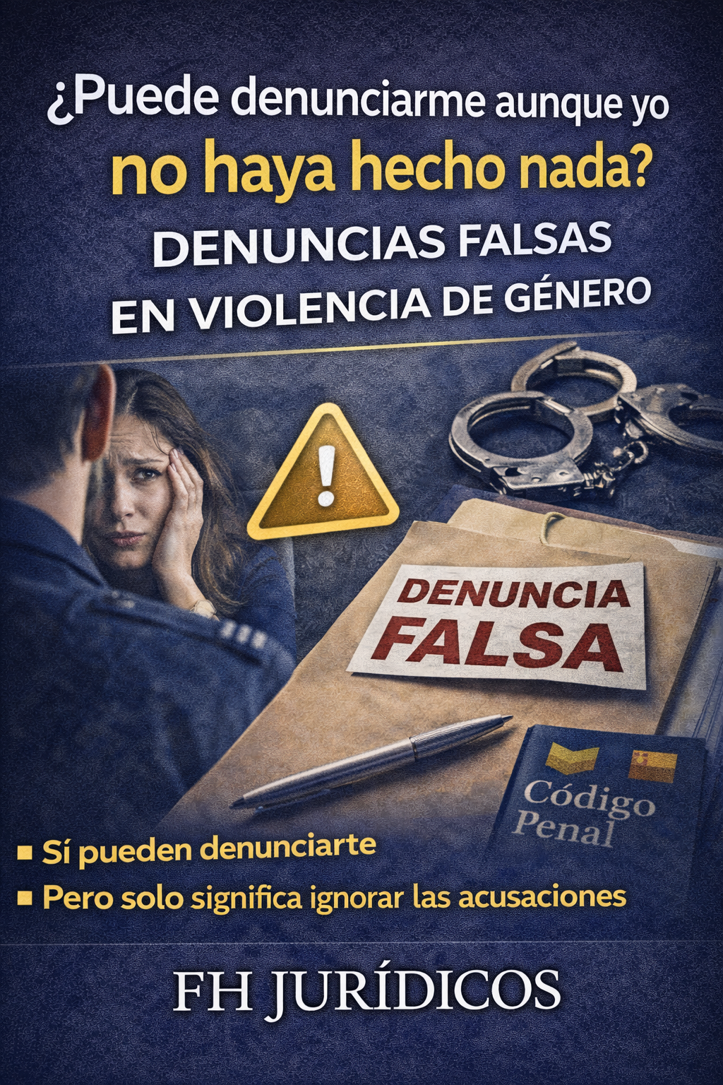 ¿Puede denunciarme aunque yo no haya hecho nada? Denuncias falsas en violencia de género