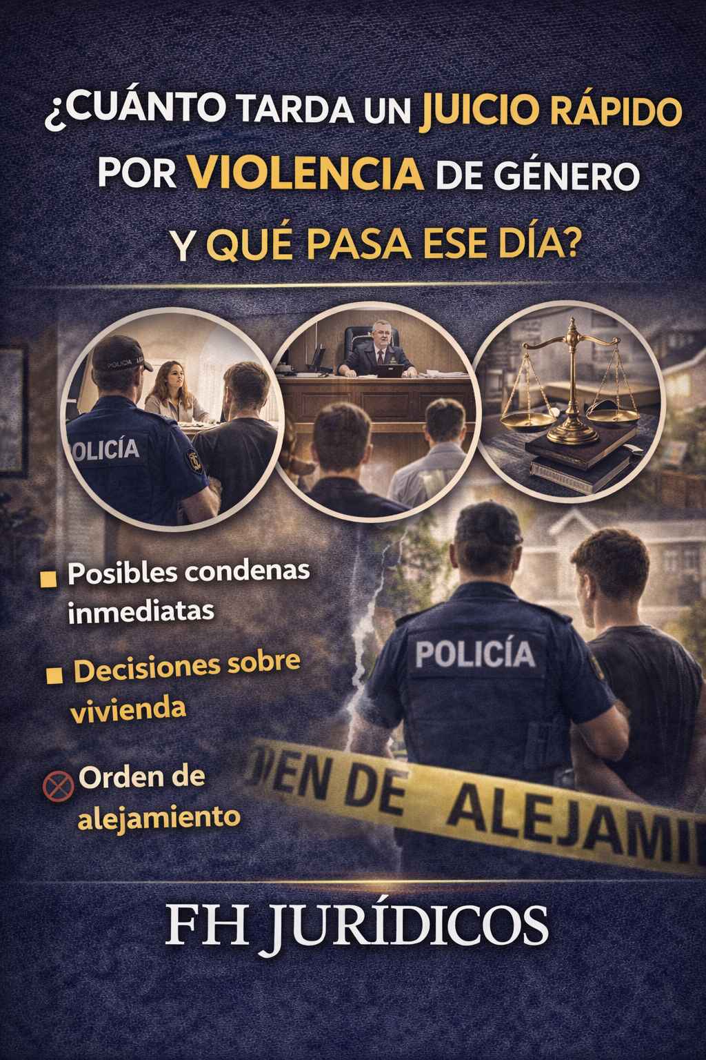 ¿Cuánto tarda un juicio rápido por violencia de género y qué pasa ese día?