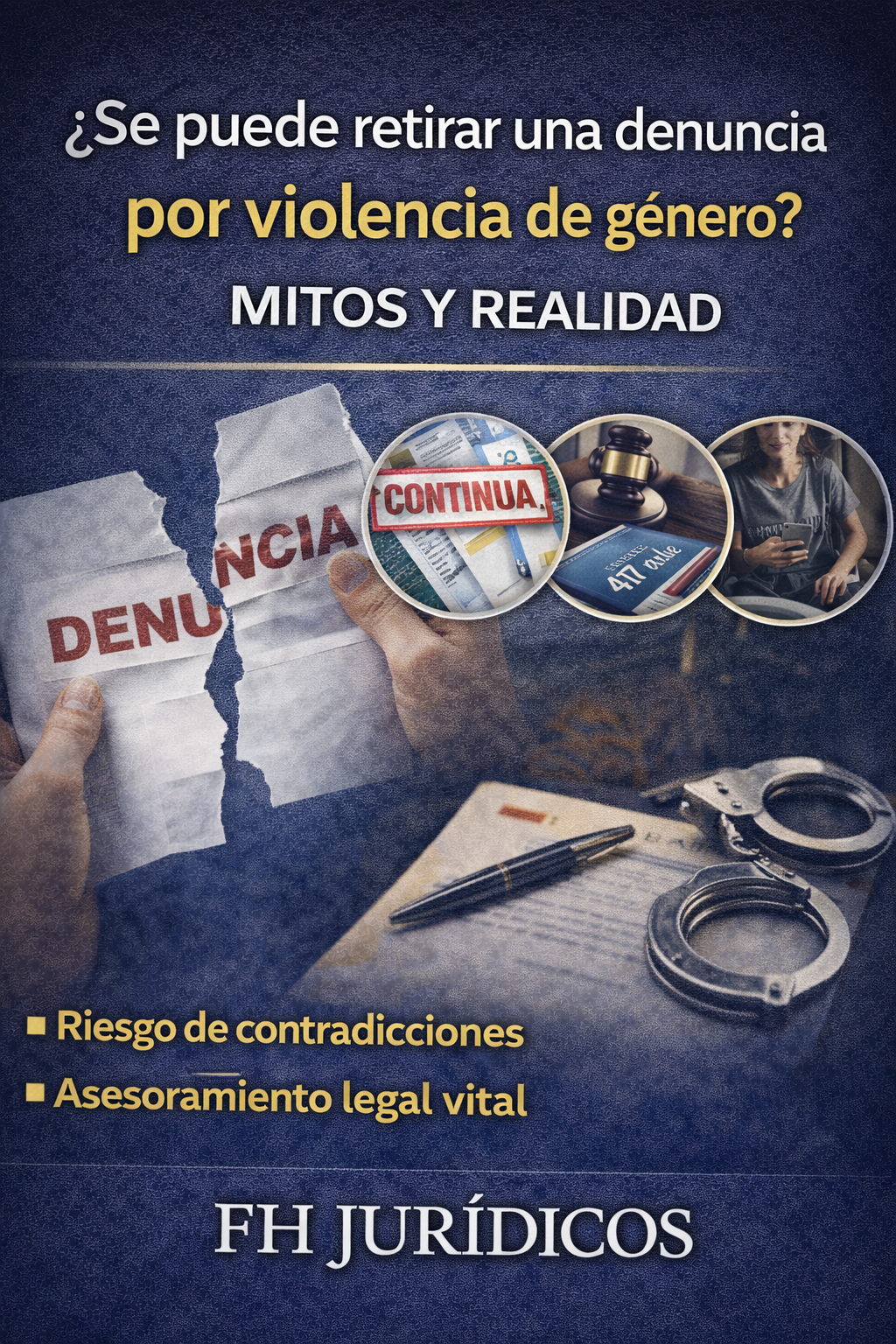 ¿Se puede retirar una denuncia por violencia de género? Mitos y realidad