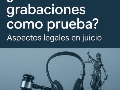 Grabaciones como prueba en juicio: ¿cuándo son válidas y qué requisitos deben cumplir?